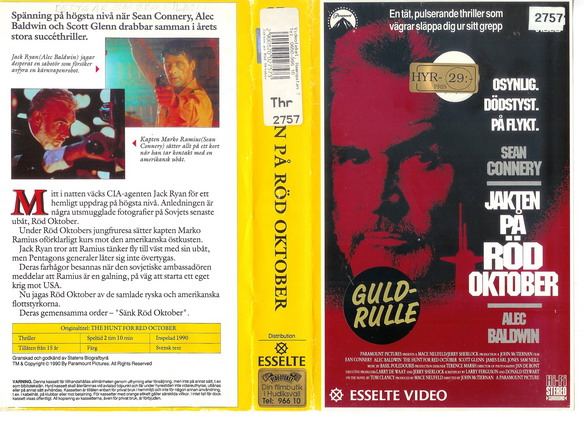21209 Jakten på röd oktober (VHS)